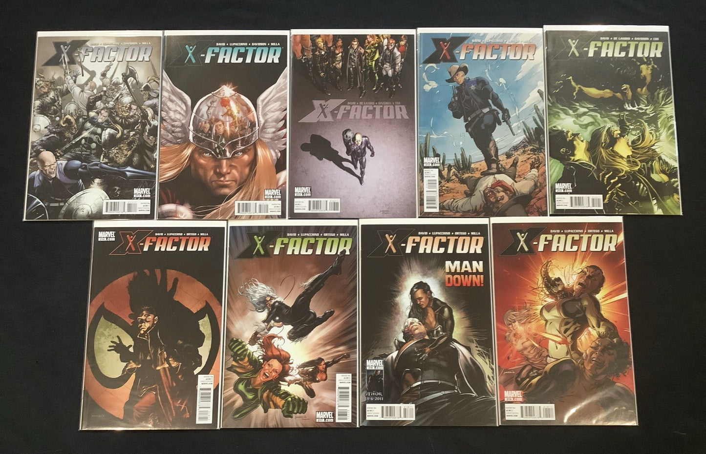 X-Factor #211-219 Comic Lot, Marvel Comics, Peter David, Ema Lupacchino, 2011