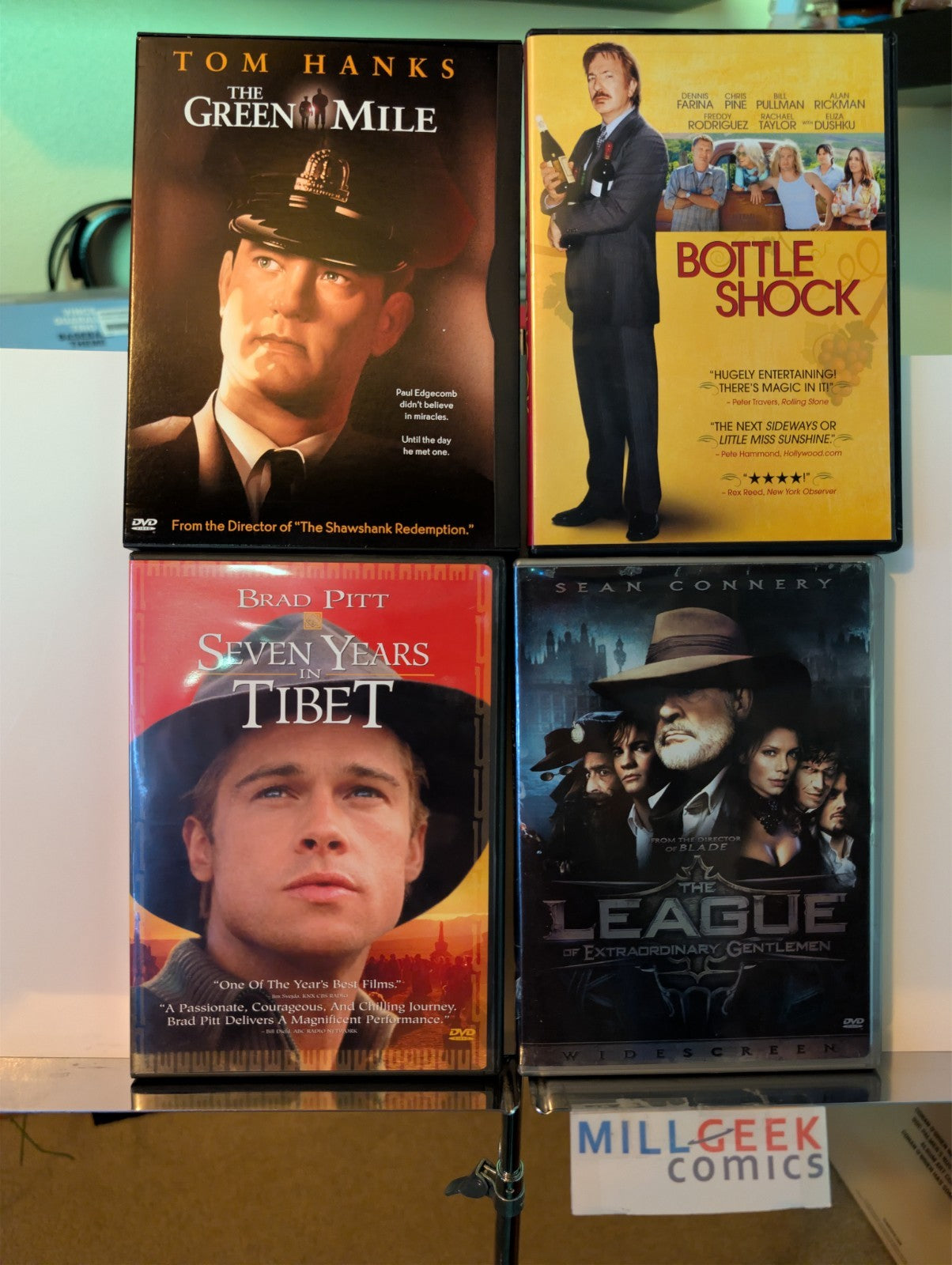 Green Mile / Bottle Shock / 7 Years in Tibet / League of Extraordinary (DVD) -JD