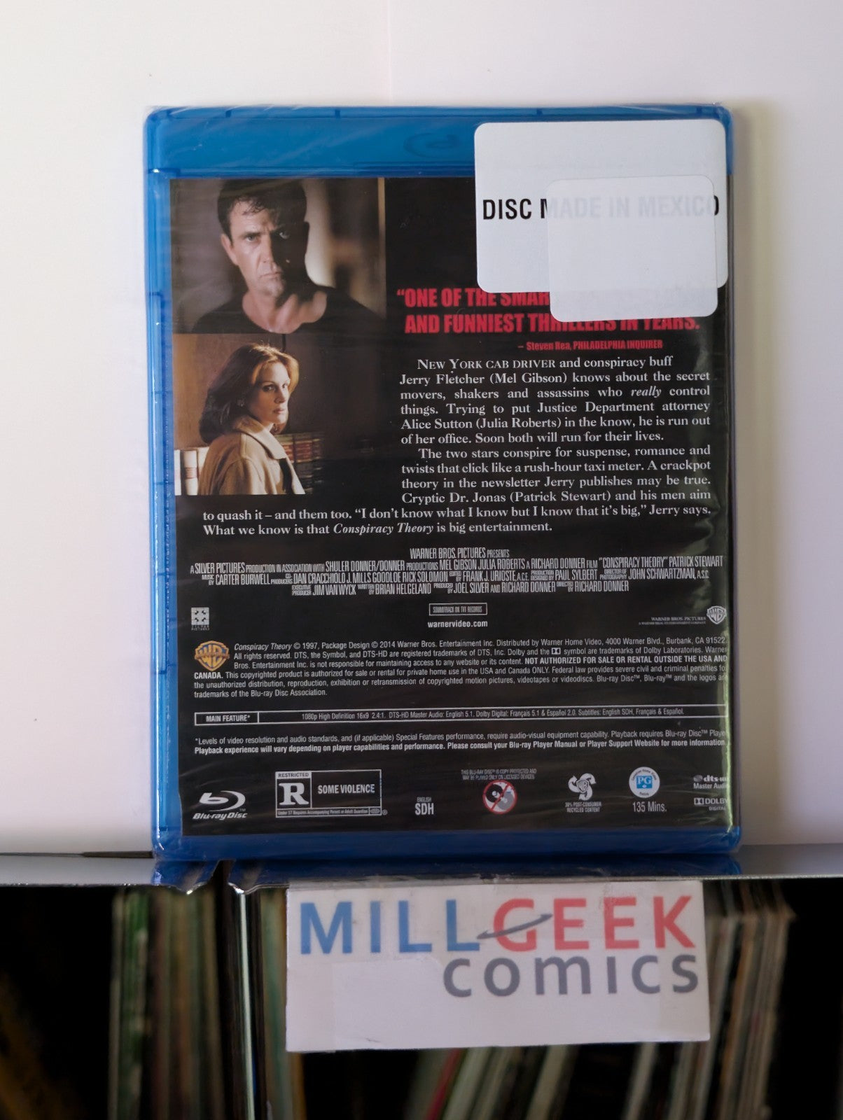 Conspiracy Theory, Mel Gibson & Julia Roberts (Blu-ray) -JD