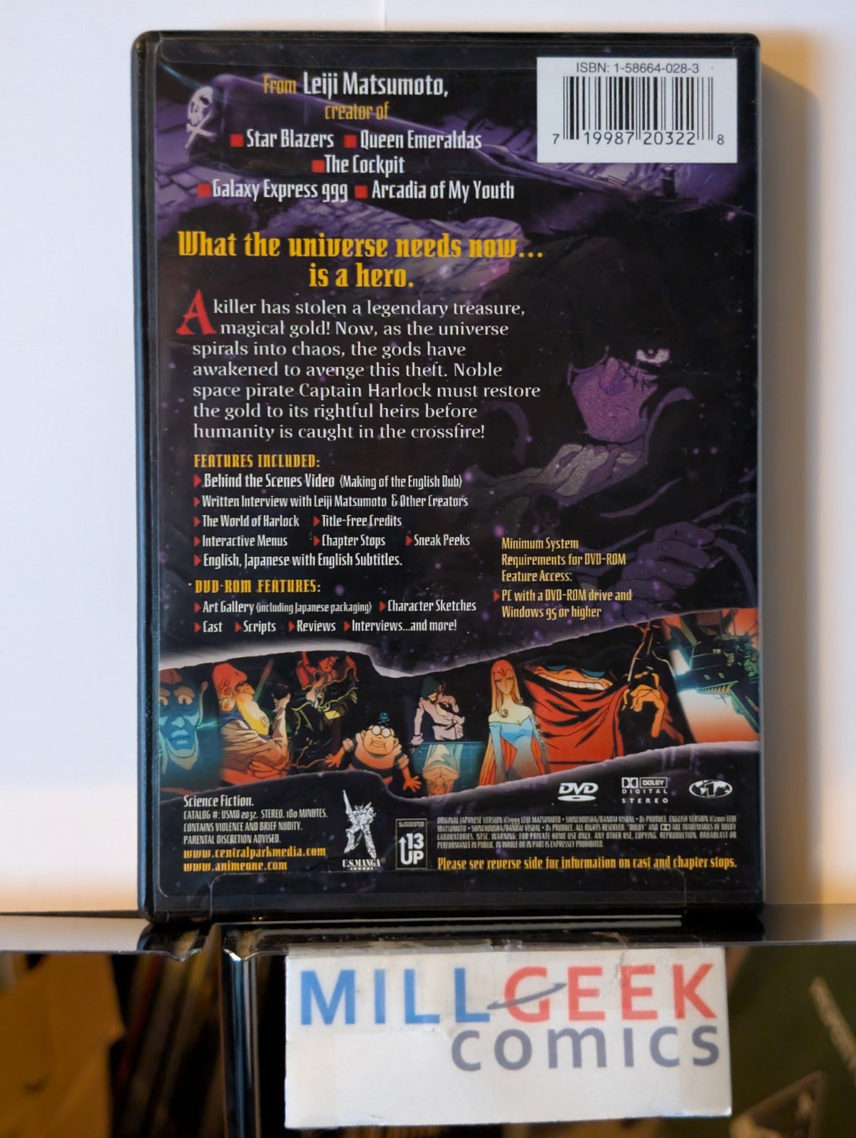 Harlock Saga, by Leiji Matsumoto (DVD, 2004) -JD