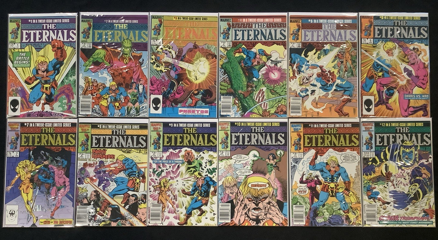 Eternals #1-12 Complete Comic Set, Marvel, Gillis/Buscema/Simonson, 1985