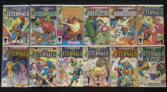 Eternals #1-12 Complete Comic Set, Marvel, Gillis/Buscema/Simonson, 1985