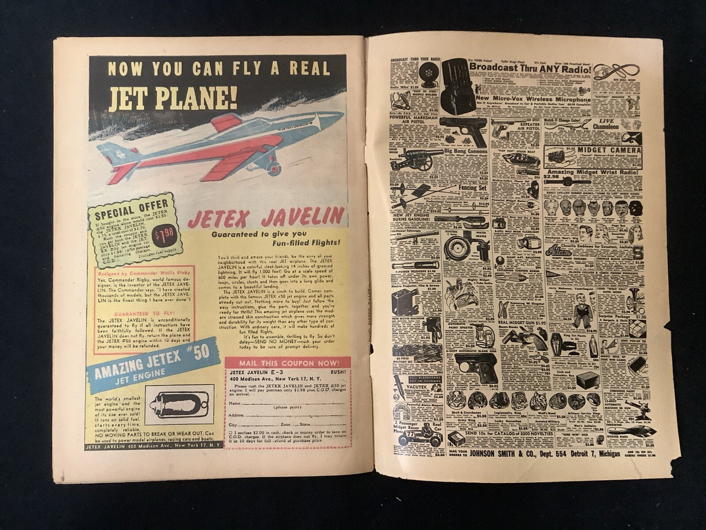 Two-Fisted Tales #32 (1953) VG (4.0) Spine Splits Totaling 2.5”, Jack Davis