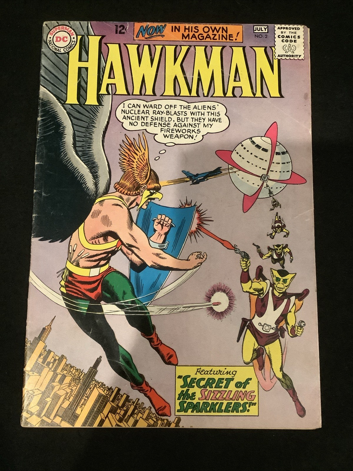 Hawkman #2 (DC Comics June-July 1964) F- (5.5) Gardner Fox, Murphy Anderson