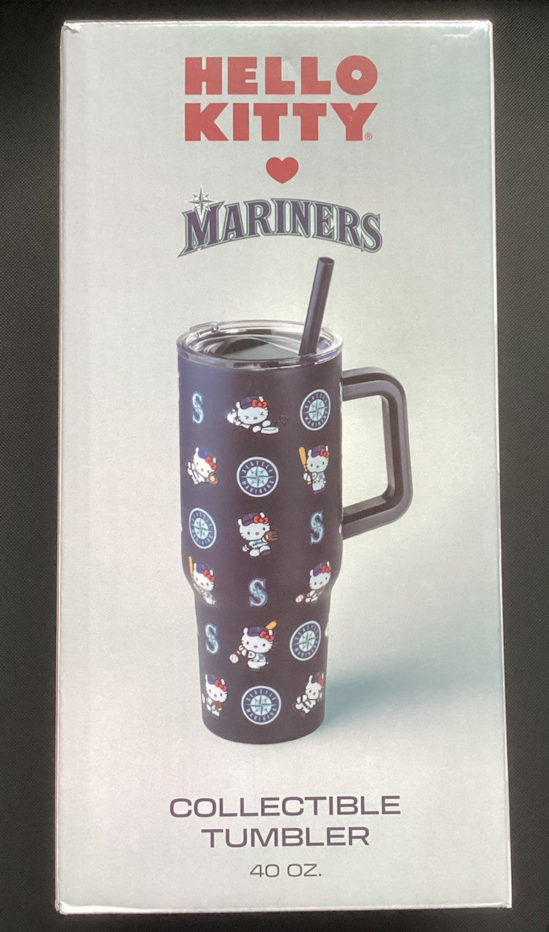 Seattle Mariners Hello Kitty 40oz Tumbler  9/9/25 Hello Kitty Night NEW IN BOX