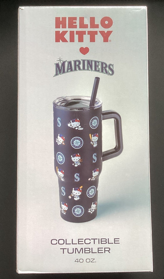 Seattle Mariners Hello Kitty 40oz Tumbler  9/9/25 Hello Kitty Night NEW IN BOX