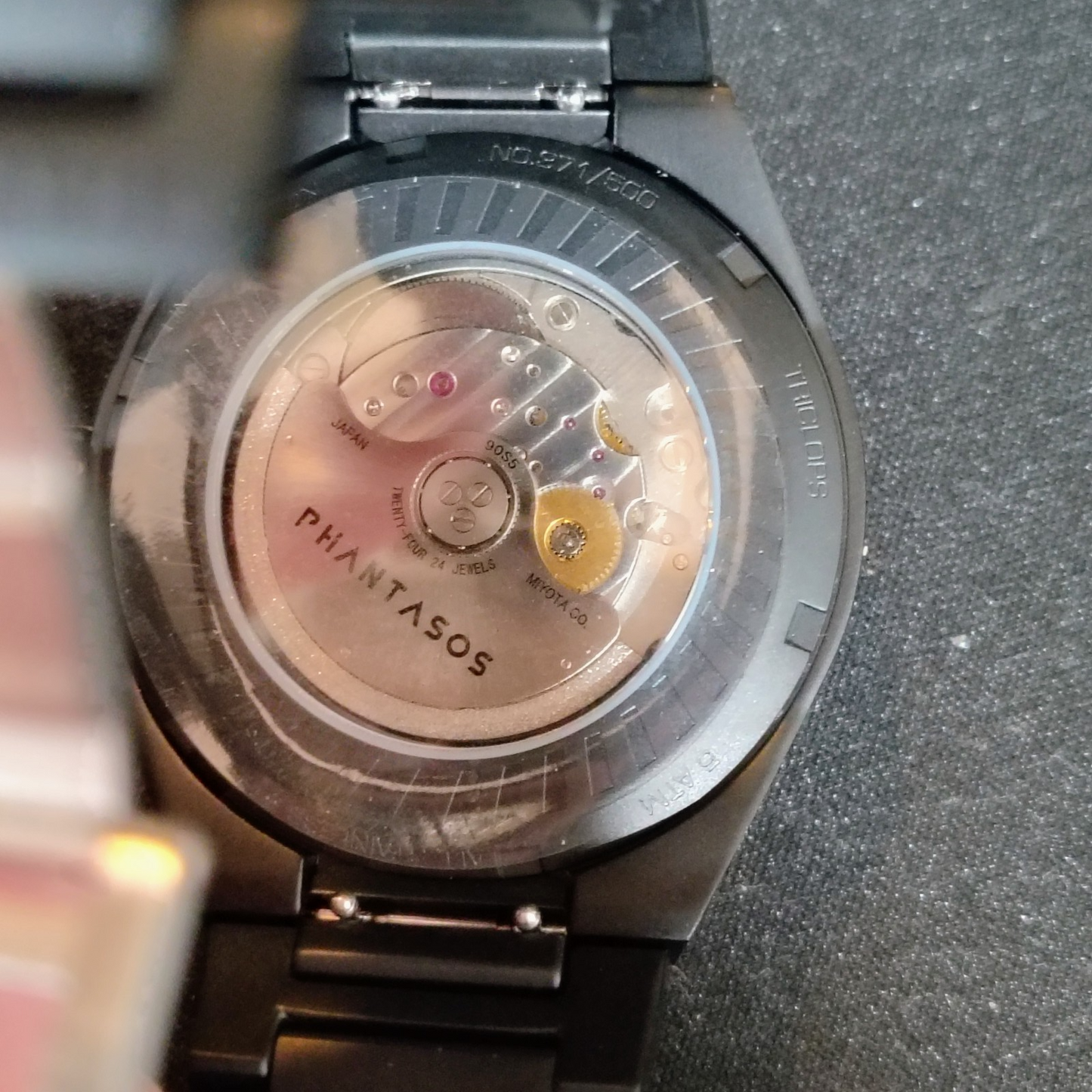 Phantasos Triclops 42mm Wandering Hour Automatic Watch - Nightwalker Black+Xtras