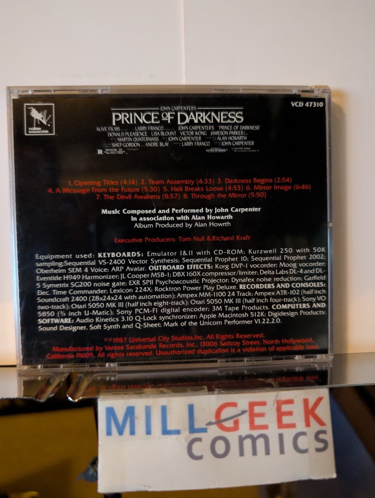 John Carpenter Soundtrack 2 CD Lot (The Thing, Prince of Darkness) RARE -JD