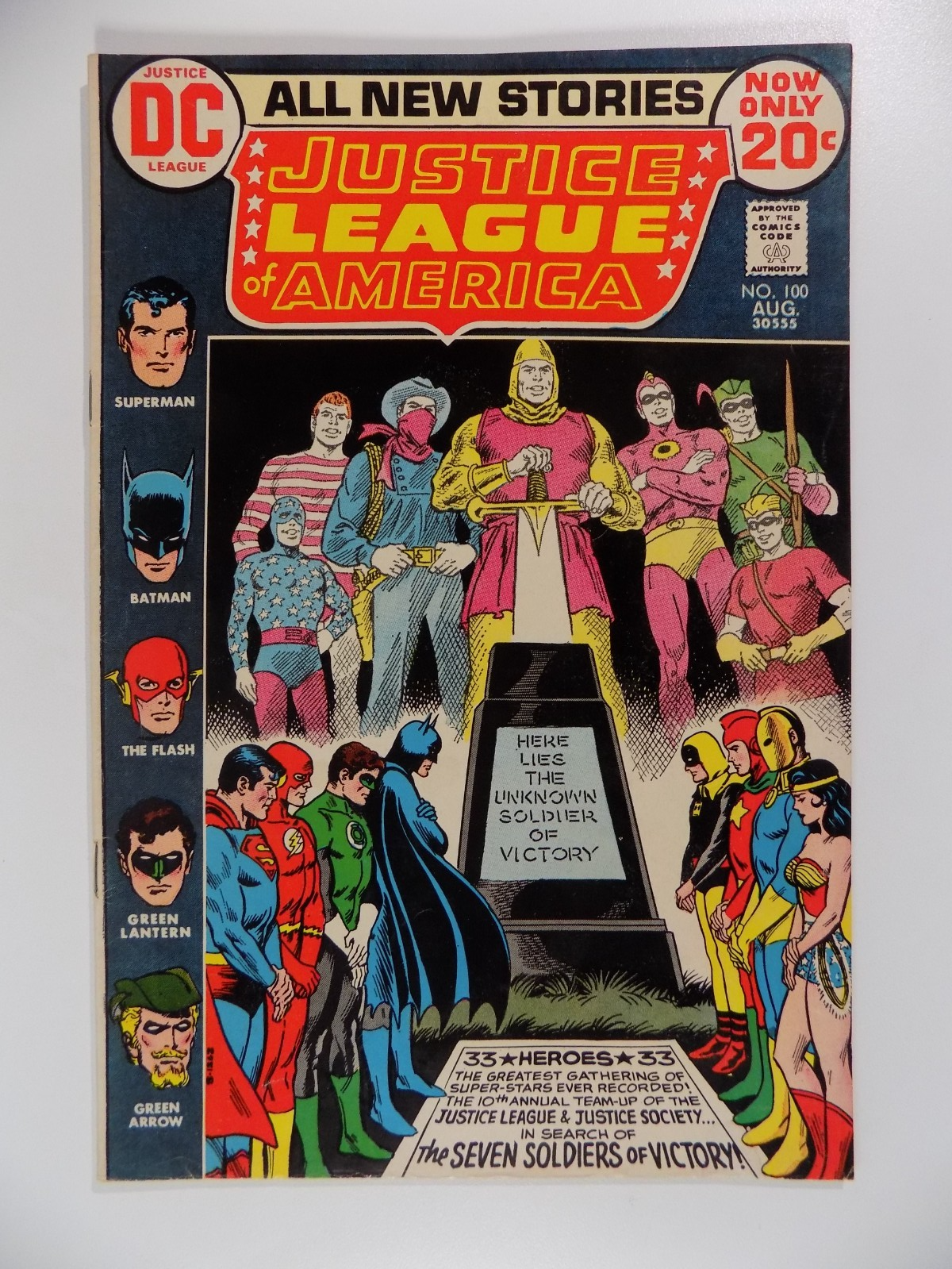 Justice League of America #100 DC Comic August 1972 Very Fine