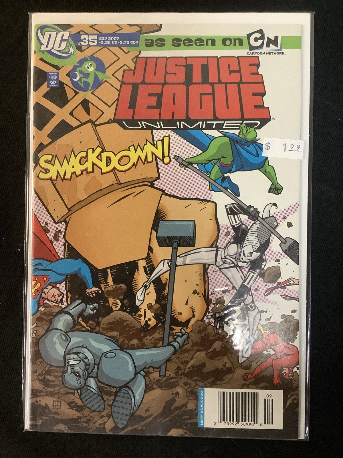 Justice League Unlimited #33-37 Comic Lot, DC Comics, NEWSSTAND COVERS!