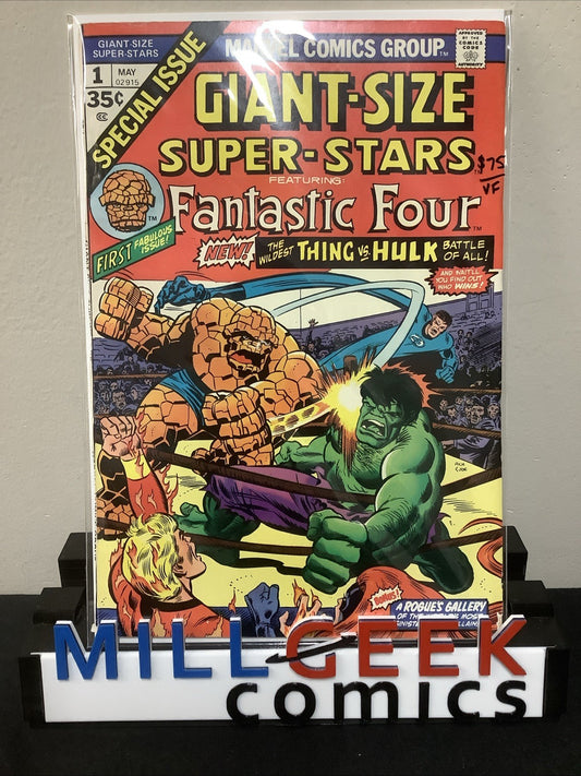 Giant-Size Super-Stars #1 (May 1974) VF (8.0) Slight Staple Rust, Thing Vs Hulk
