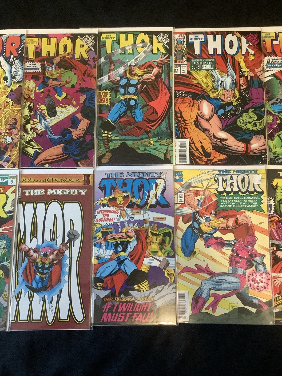 Thor #460-475 Comic Lot,  Marvel Comics, Marz/Starlin/Zick, Debut Godpack Armor