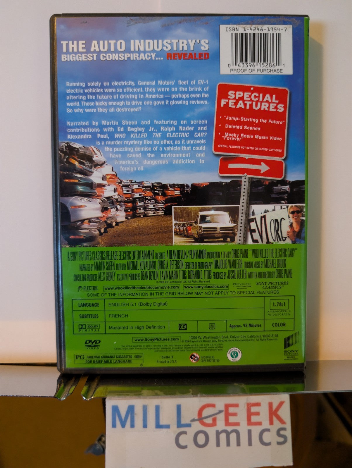 Who Killed the Electric Car? Narrated by Martin Sheen (DVD) -JD