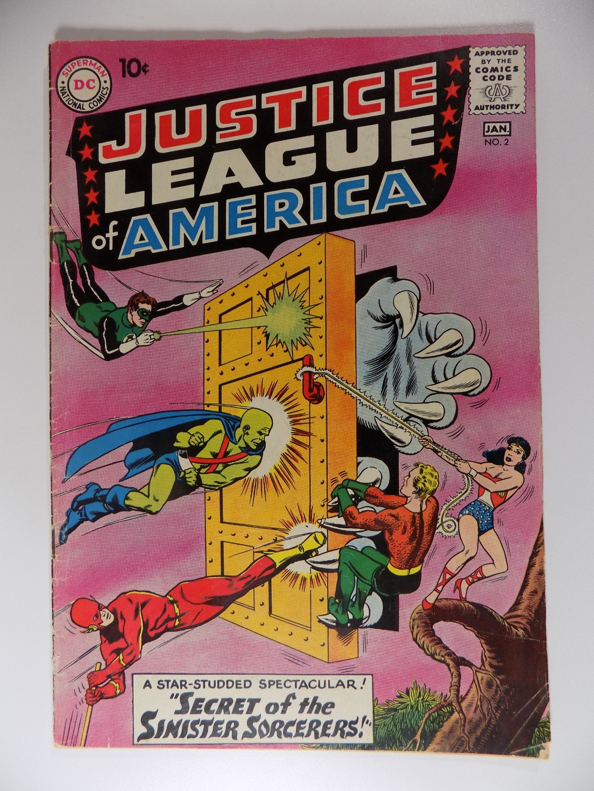 Justice League of America #2 DC Comic January 1961 Fine-