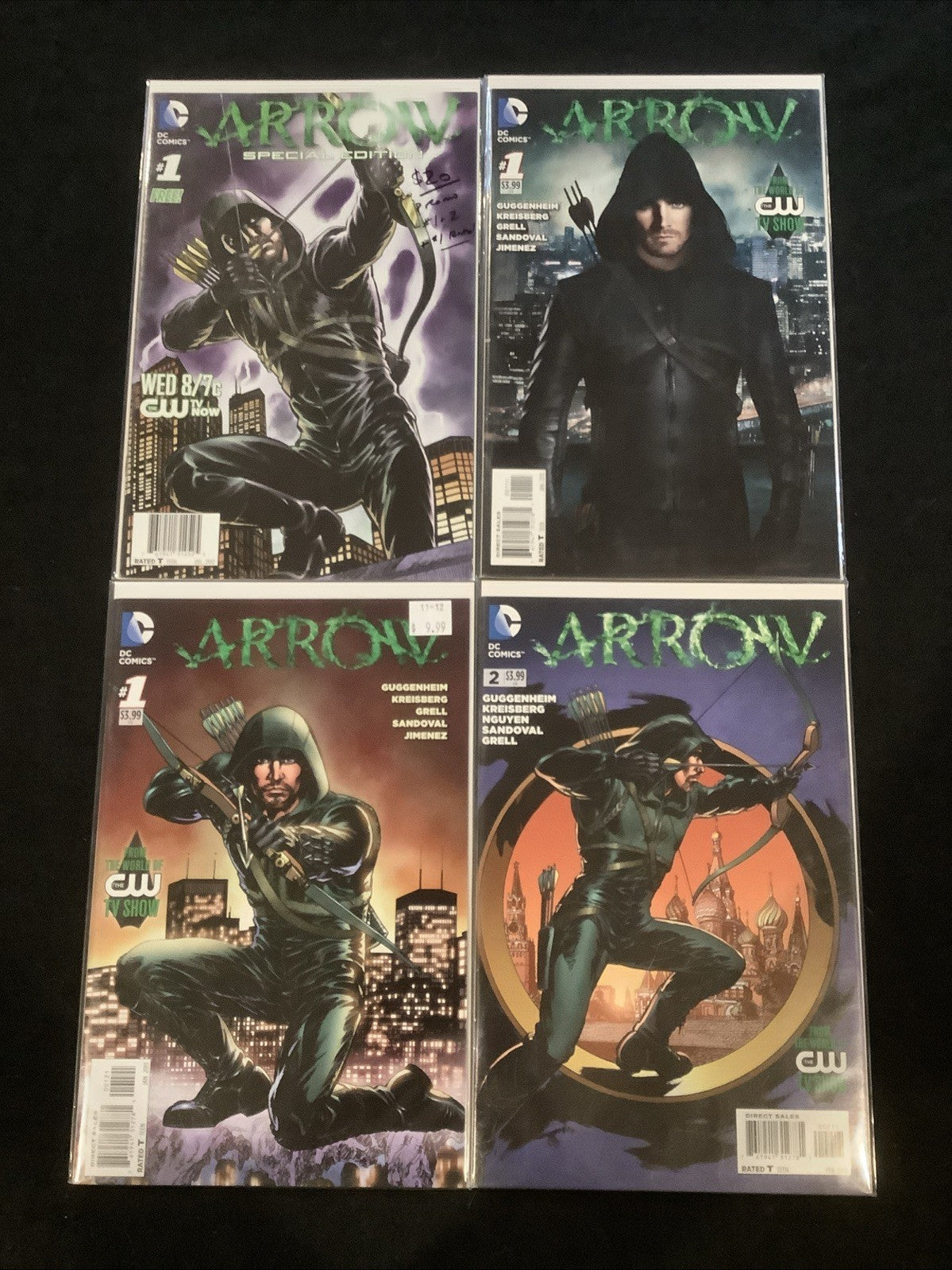 Arrow #1-2 + Ration #1 + Special Edition Comic Lot, DC, Marc Guggenheim, CW