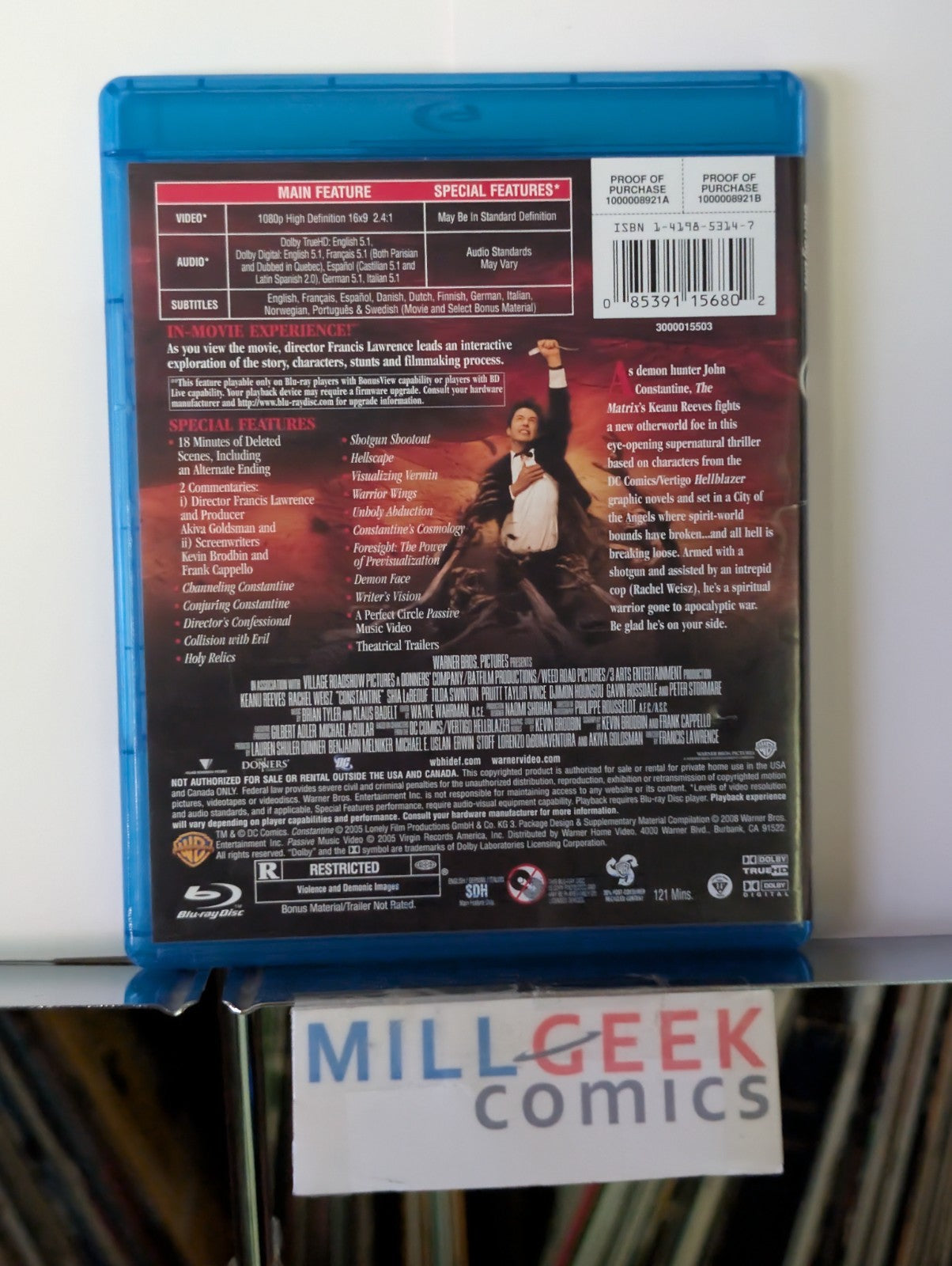 Constantine, Keanu Reeves (Blu Ray) -JD