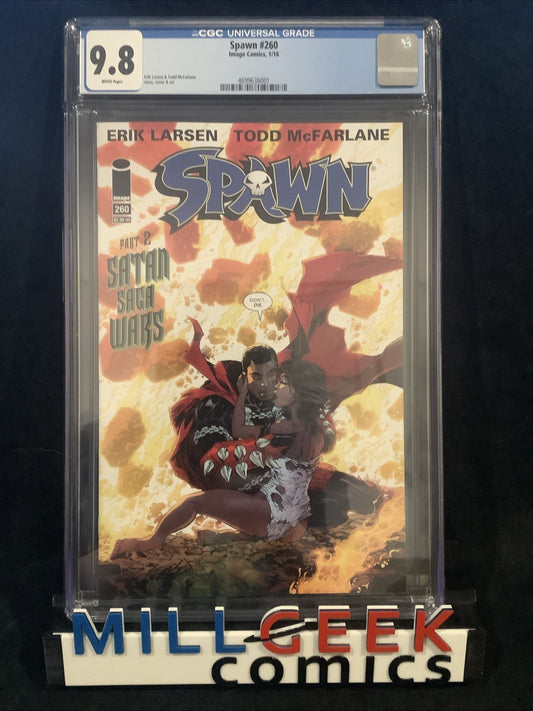 Spawn #260 (Image Comics) CGC Graded 9.8 (NM/M) Todd McFarlane, Erik Larsen