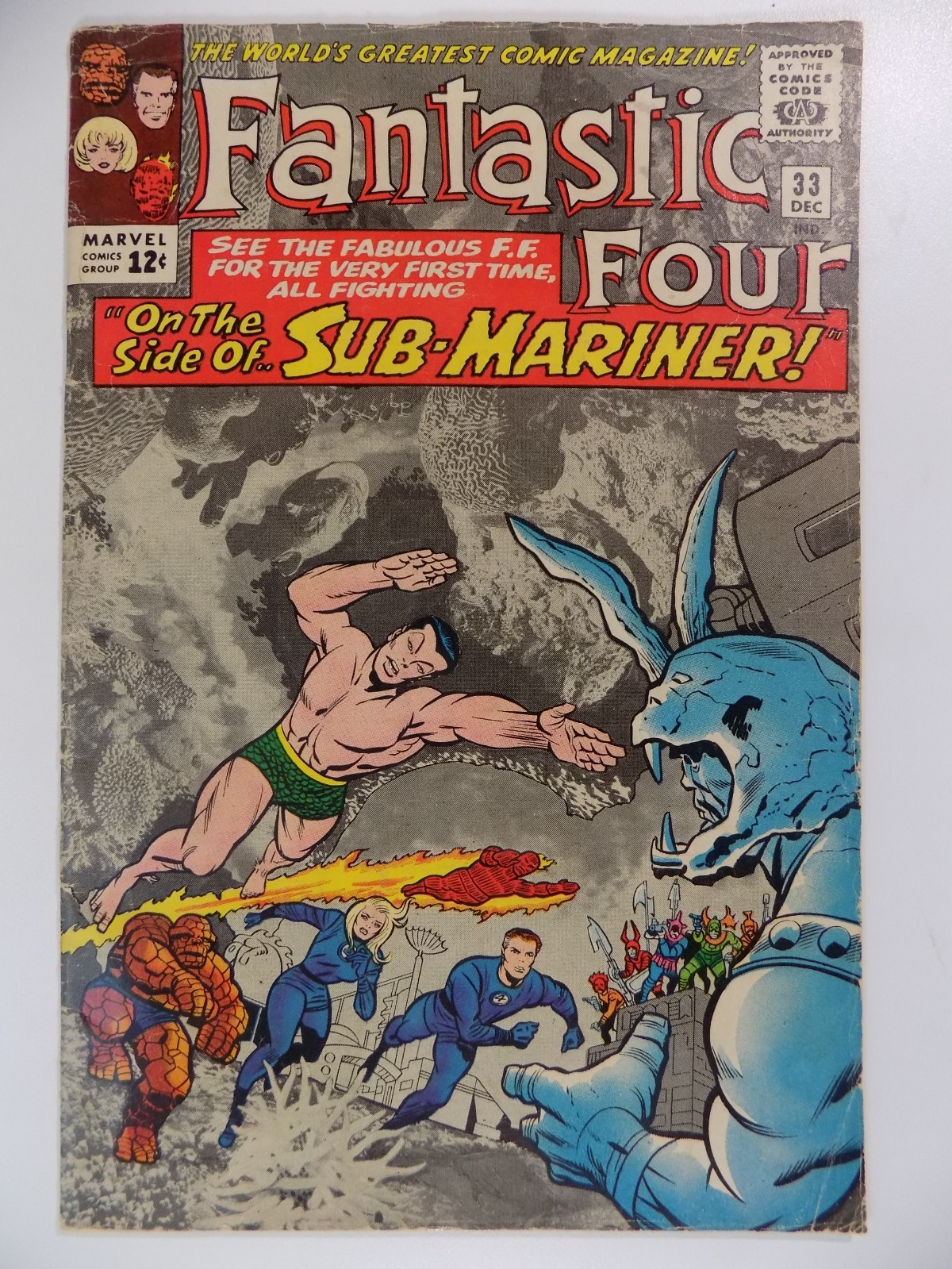 Fantastic Four #33 Marvel Comic December 1964 Fine-