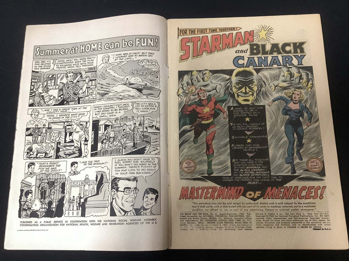 Brave and the Bold #61 (DC Comics Aug-Sep 1965) VG (4.0)  Gardner Fox