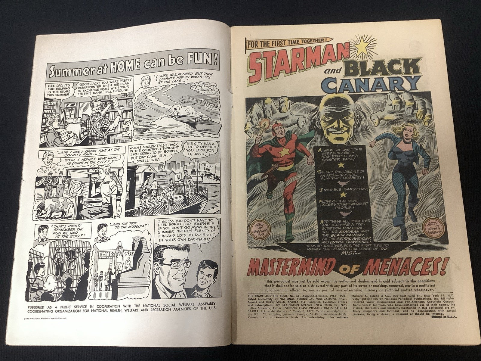 Brave and the Bold #61 (DC Comics Aug-Sep 1965) VG (4.0)  Gardner Fox