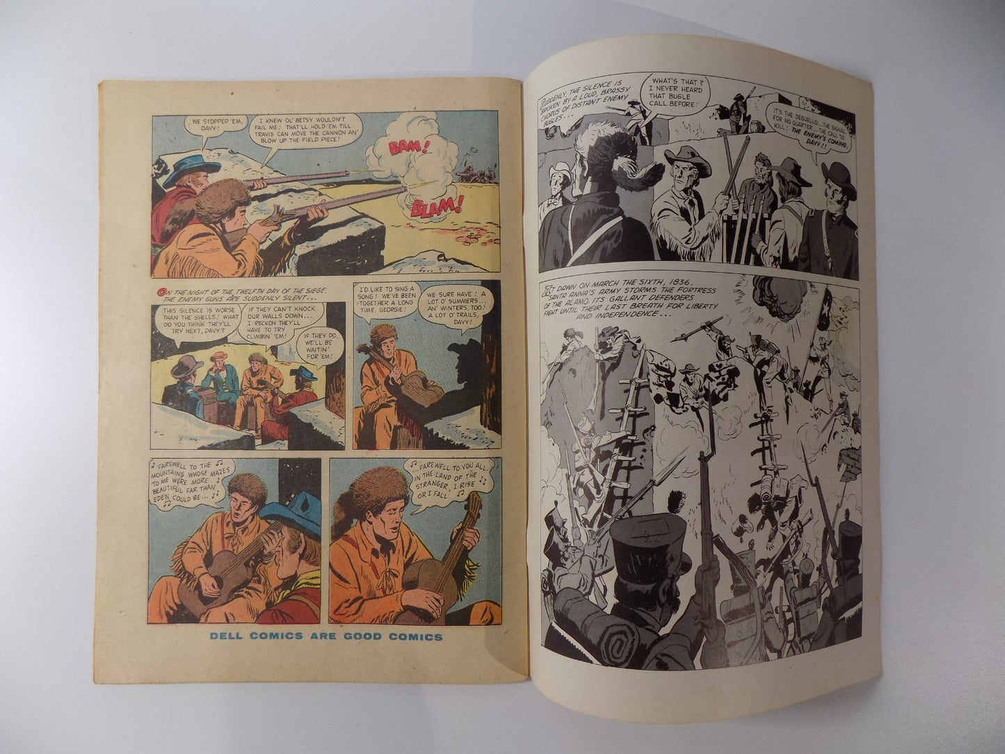 Davy Crockett Walt Disney's Four Color #639 Dell Comic 1955 Fine+