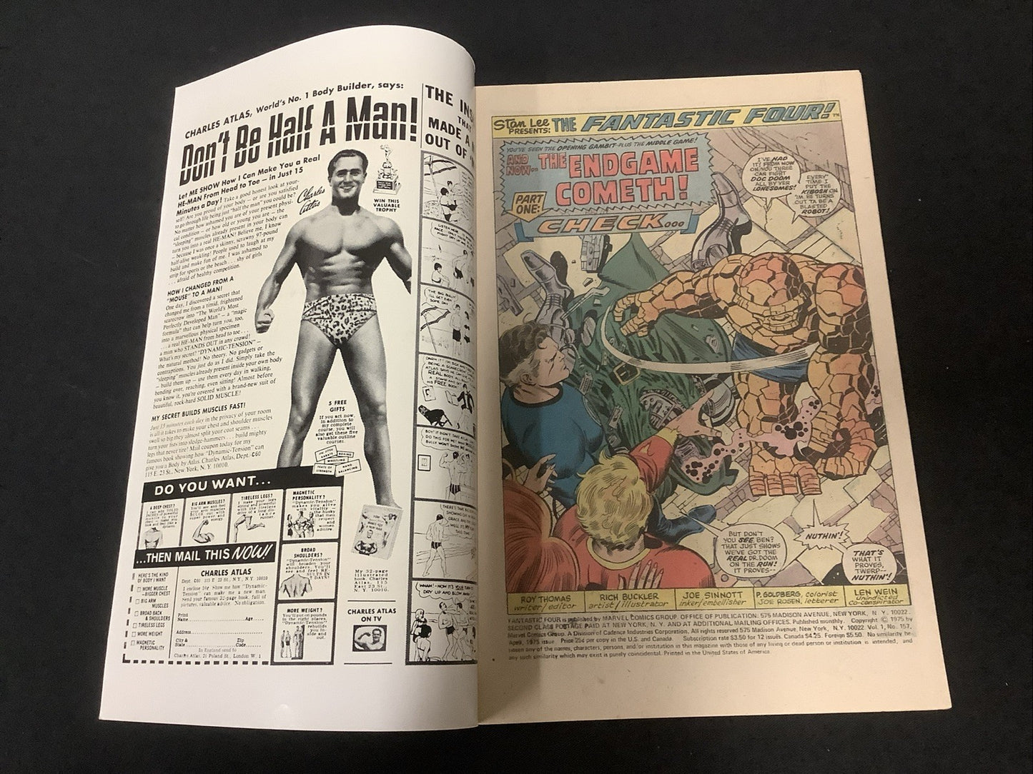 Fantastic Four #157 (Marvel Comics April 1975) VF+ (8.5) Roy Thomas/Rich Buckler