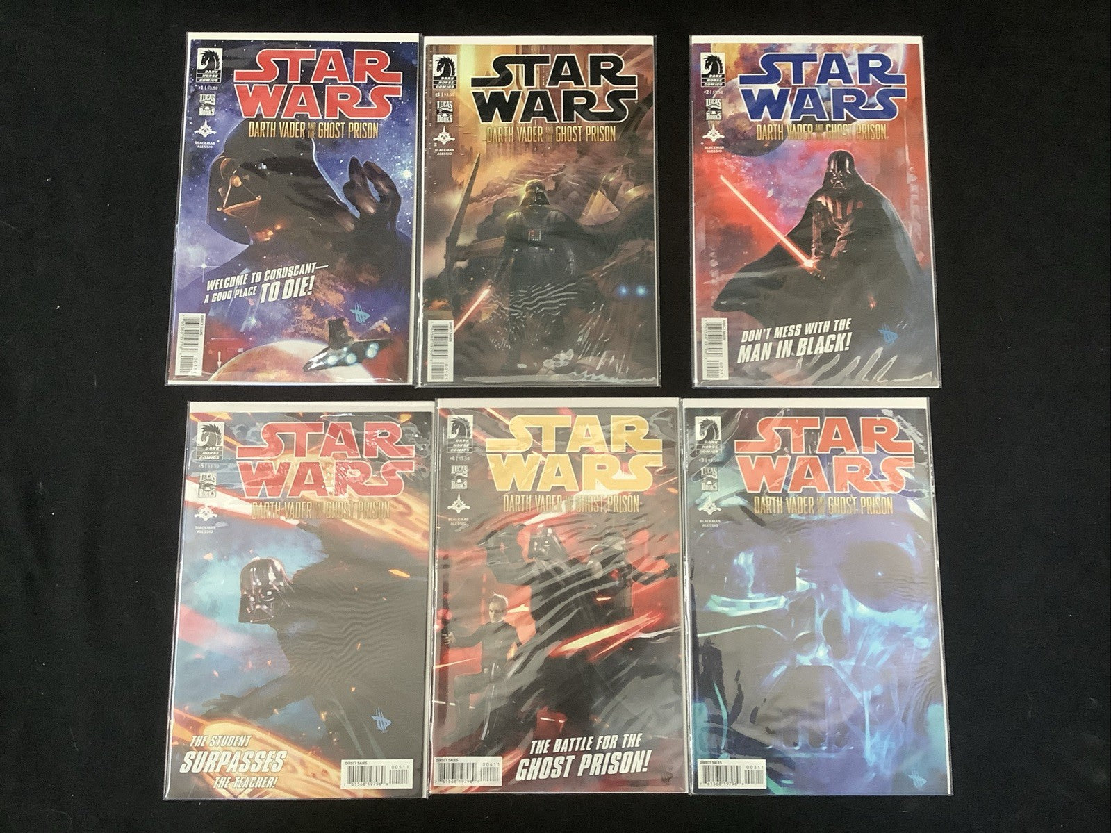 Star Wars Darth Vader and the Ghost Prison #1-5 Complete Comic Set, w/ Variant B