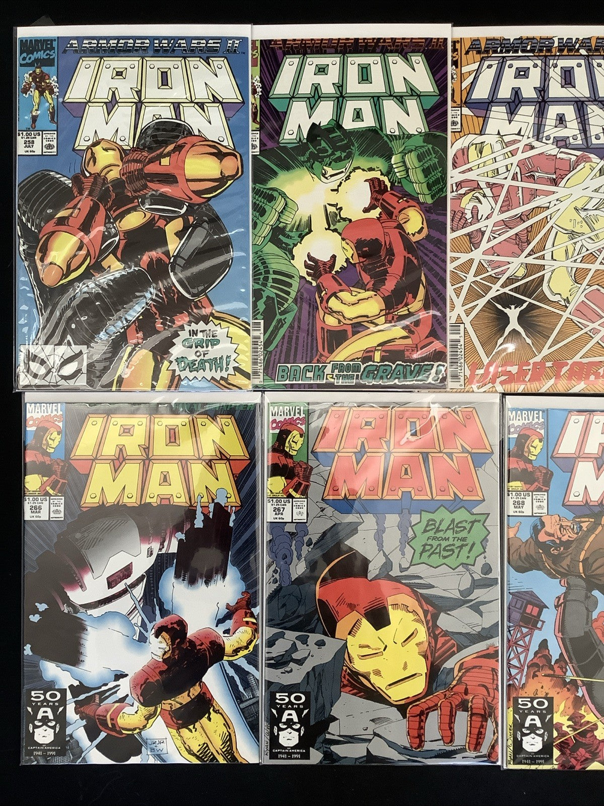 Iron Man #258-272 Comic Lot, Marvel Comics, John Byrne/John Romita Jr., 1990