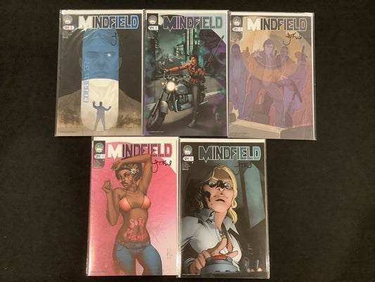 Mindfield #1-5 Comic Lot, Aspen,  Alex Konat, All Signed By J. T. Krul, 2010