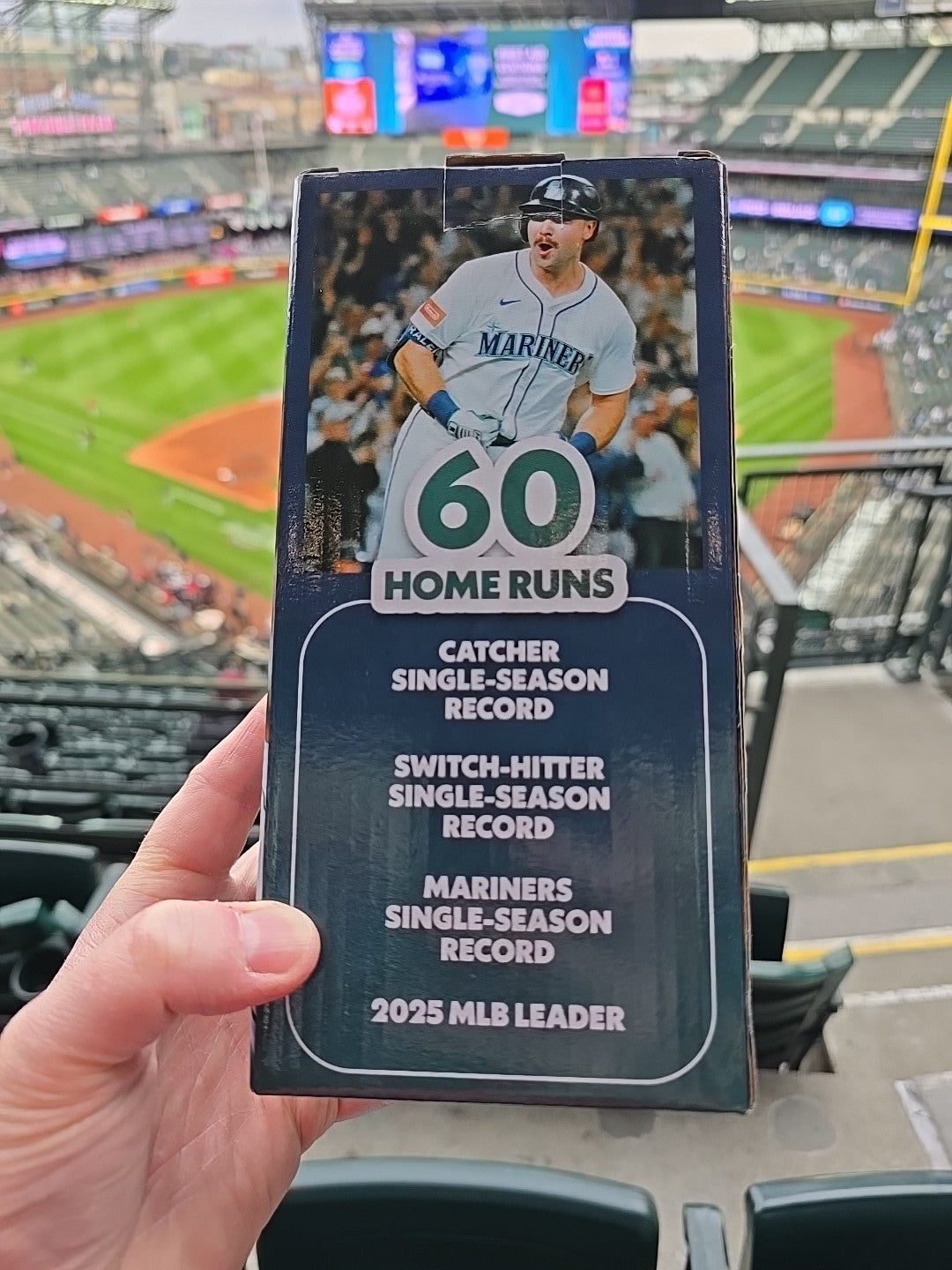 Cal Raleigh "60 Home Run" Seattle Mariners Bobblehead SGA 3/28/26 - In Hand! 
