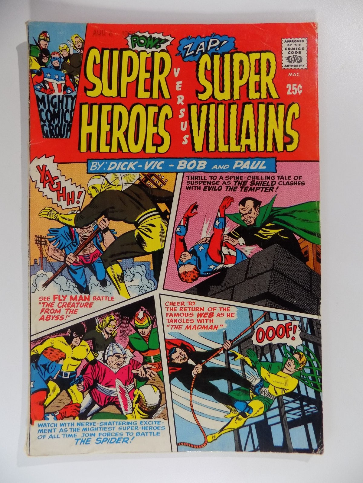 Super Heroes Versus Super Villains #1 Radio Comics 1966 Fine+