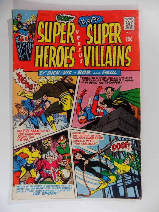 Super Heroes Versus Super Villains #1 Radio Comics 1966 Fine+