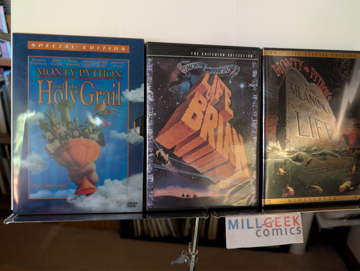 Monty Python 3 Movie Lot: Holy Grail, Life of Brian, Meaning of Life (DVD) -JD
