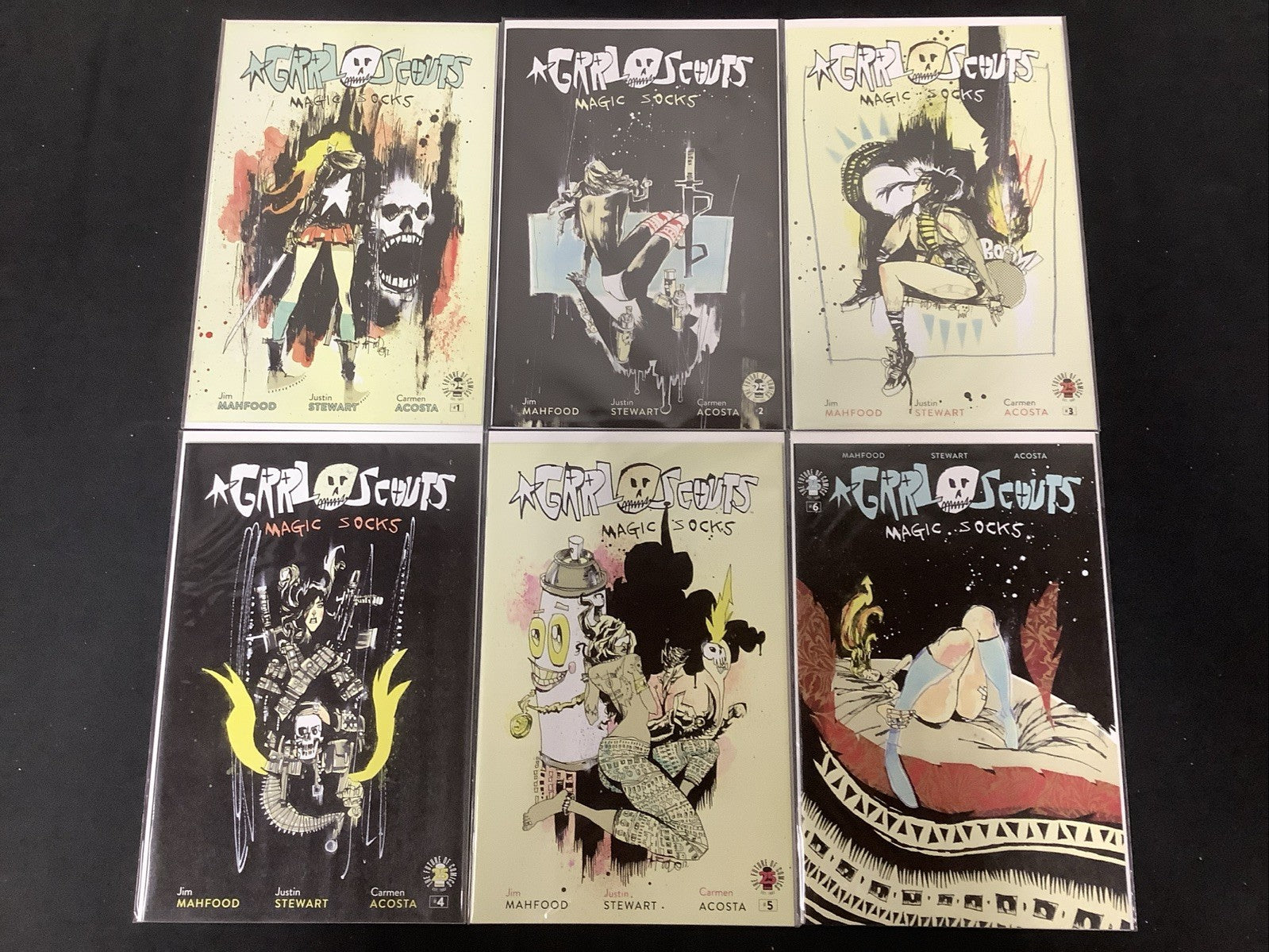 Grrl Scouts: Magic Socks #1-6 Complete Comic Set, Image, Mahfood/Stewart, 2017