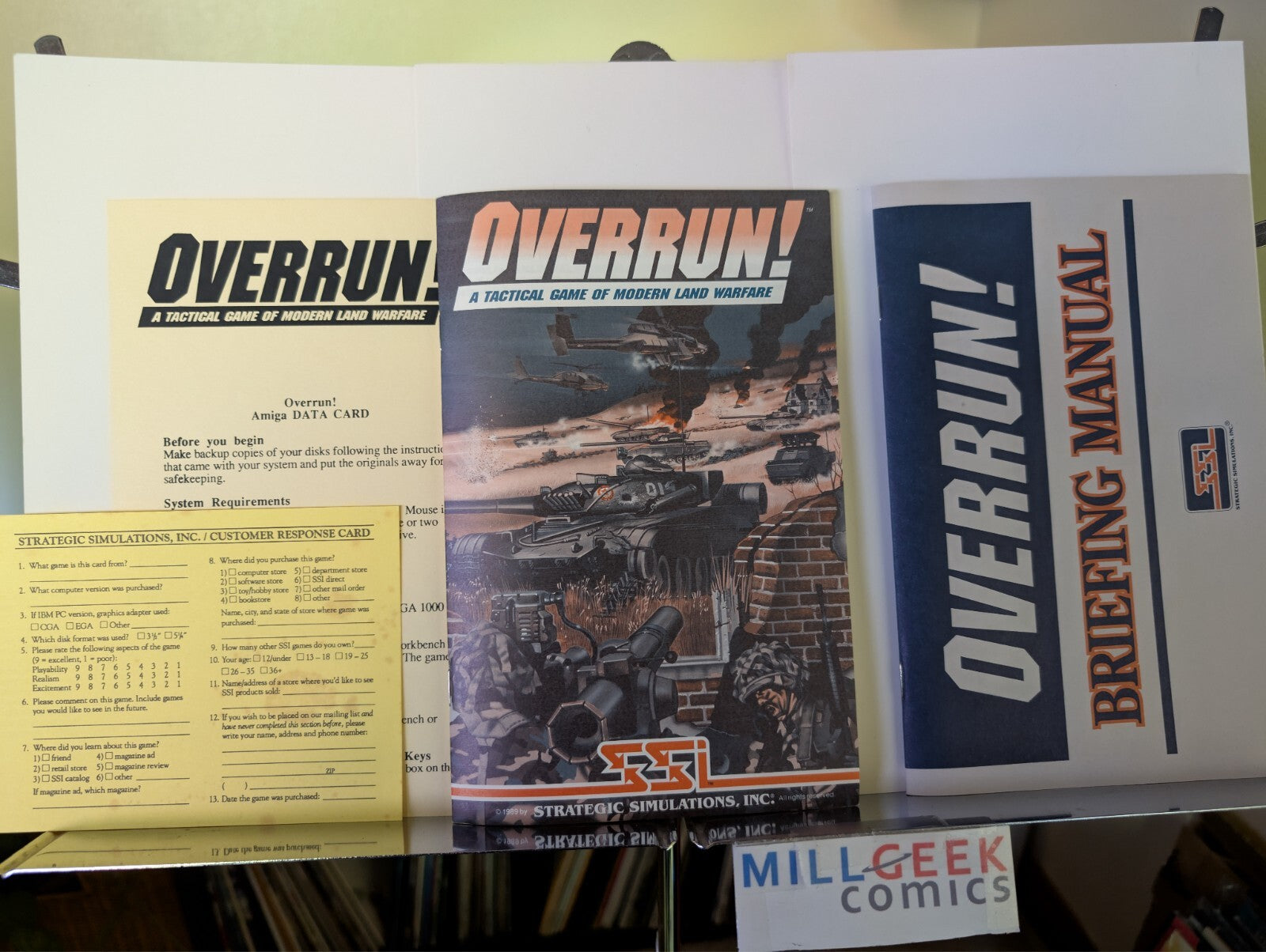 Overrun! (Amiga 3.5") Big Box All Manuals NO DISKS -JD