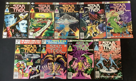 Star Trek #1-9 Comic Lot, Marvel, Novelization Of The Original Motion Picture