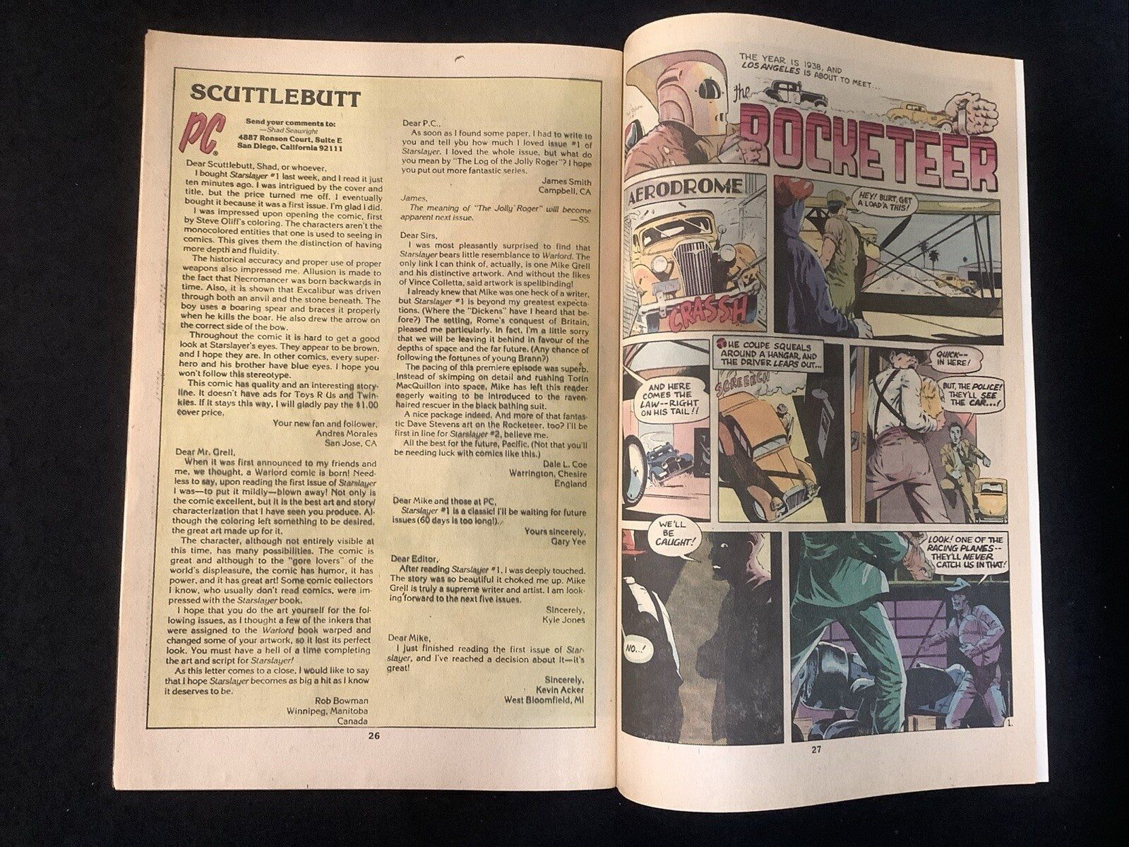 Starslayer #1-16 Comic Lot, 1st App/Origin Rocketeer, Mike Grell, Dave Stevens