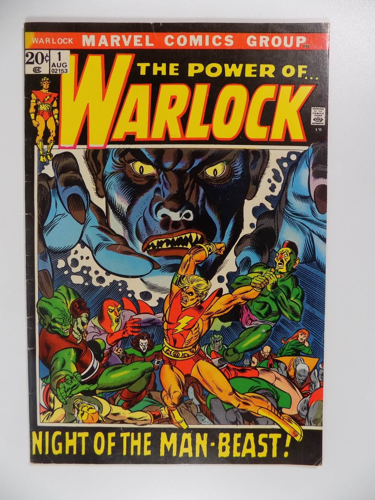 Warlock #1 Marvel Comic August 1972 Fine/Very Fine