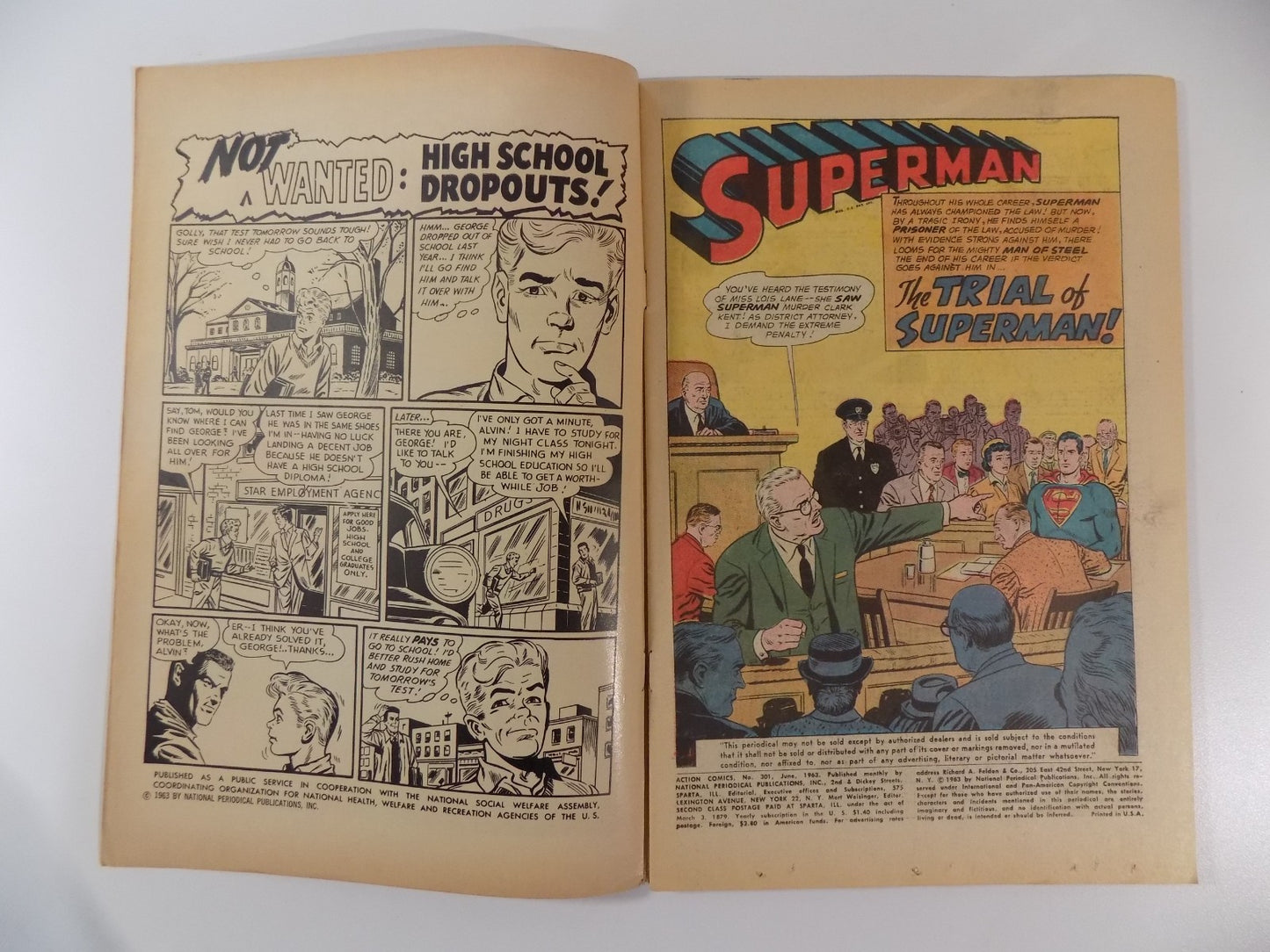 Action #301 DC Comic June 1963 Fine