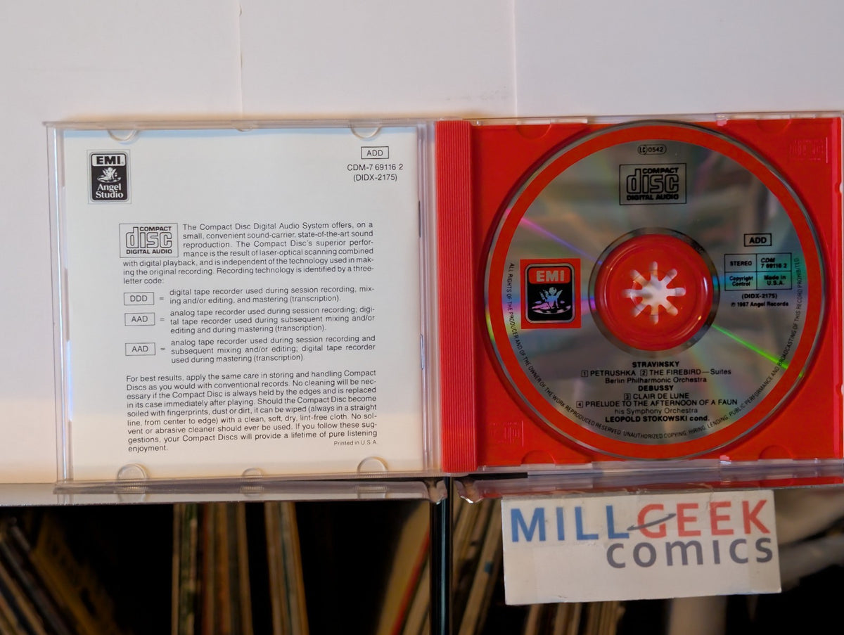 Stravinsky: Petrushka & Firebird, Debussy: Clair de Lune, Stokowski (CD) -JD