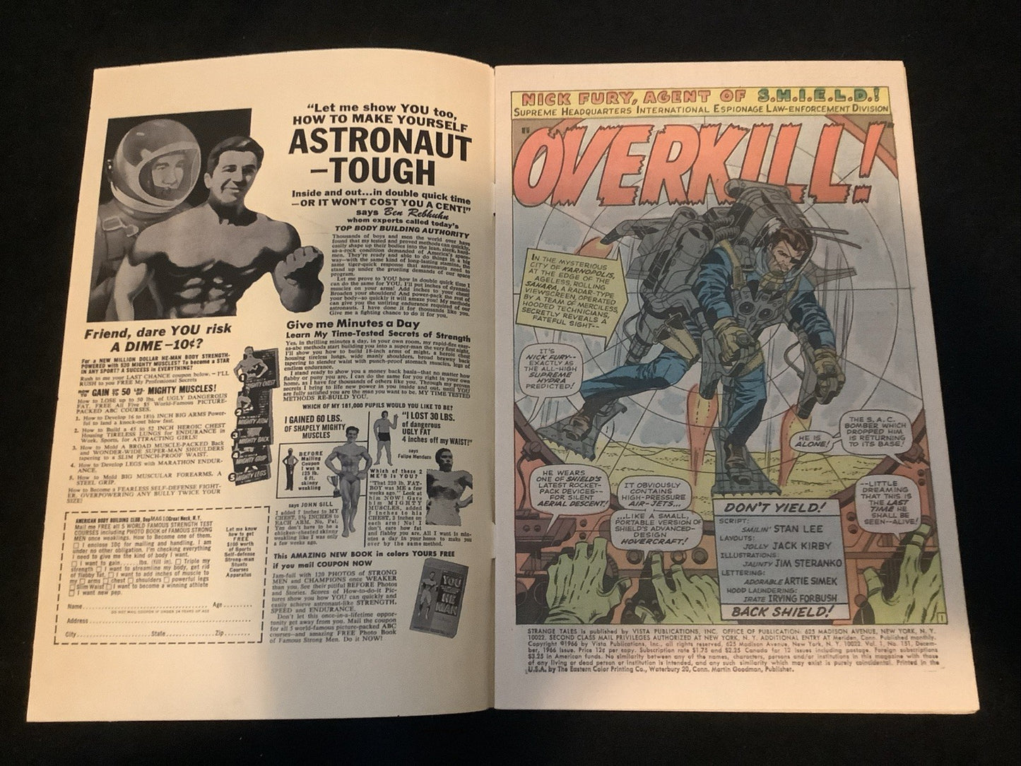 Strange Tales #151 (Marvel Comics 1966) Fine (6.0) 1st Steranko At Marvel