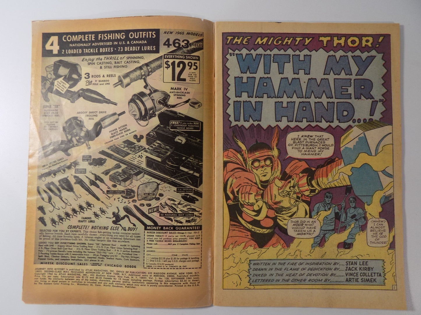 Journey into Mystery #120 Marvel Comic September 1965 Fine-