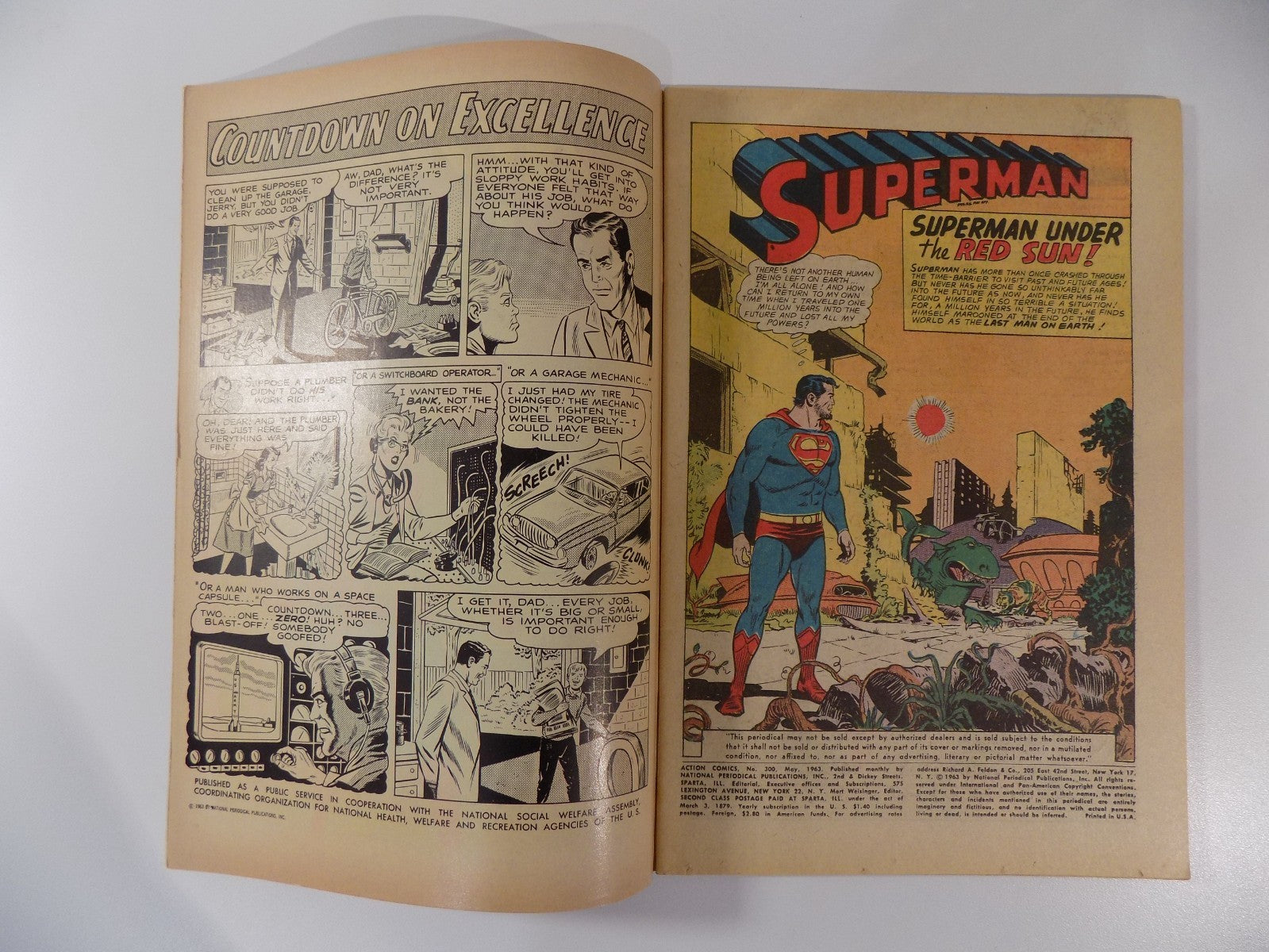 Action #300 DC Comic May 1963 Fine/Very Fine