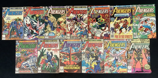 The Avengers #201-213 Comic Lot, Marvel Comics, Jim Shooter/George Perez, 1980