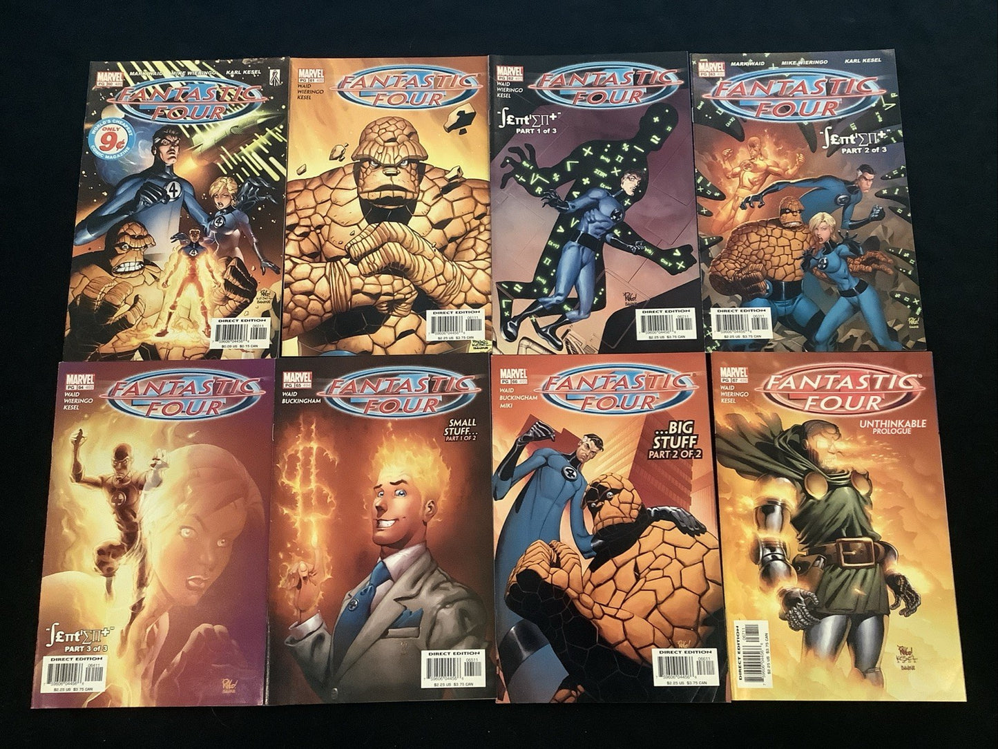 Fantastic Four #60-67 Comic Lot, Marvel Comics, Mark Waid, 2002