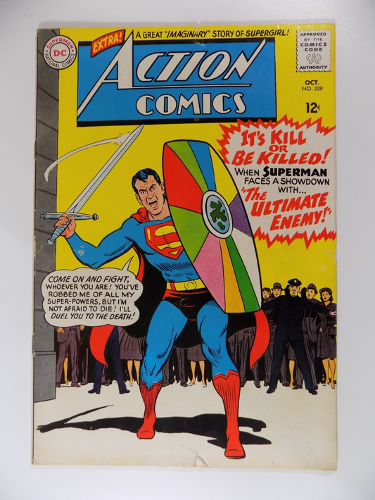 Action #329 DC Comic October 1965 Fine