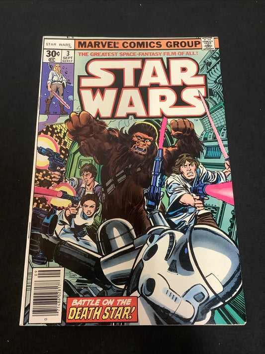 STAR WARS #3 (MARVEL 1977) F/VF (7.0) Newsstand Edition, Roy Thomas