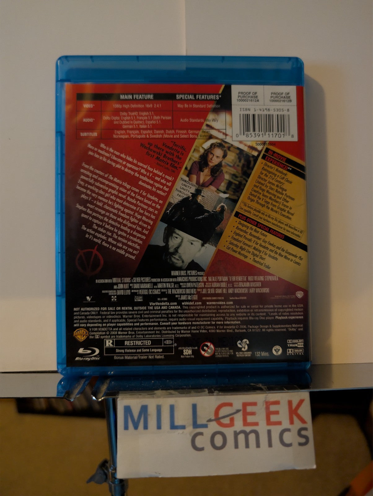 Total Recall / V For Vendetta / Shaun of the Dead, 3 Movie Set (Blu-ray) -JD