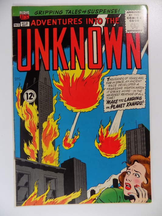 Adventures Into The Unknown #151 American Comic Sept 1964 F/VF