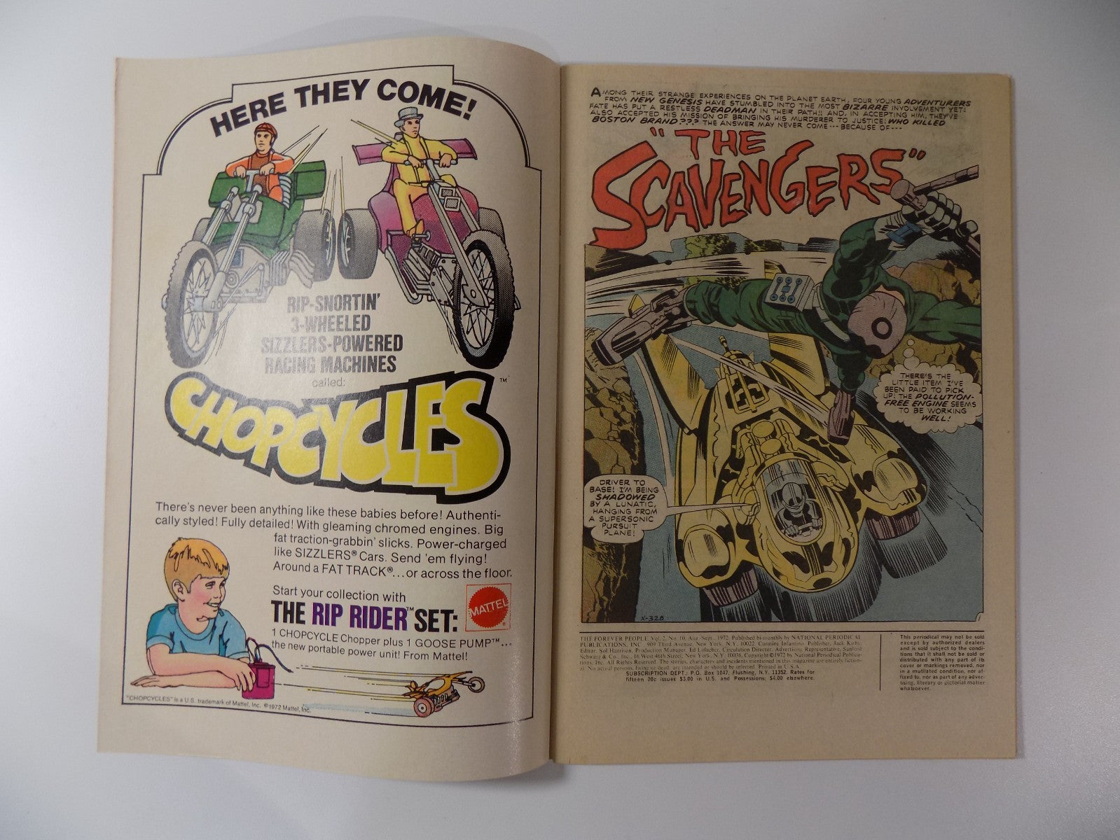 Forever People #10 DC Comic September 1972 Very Fine-